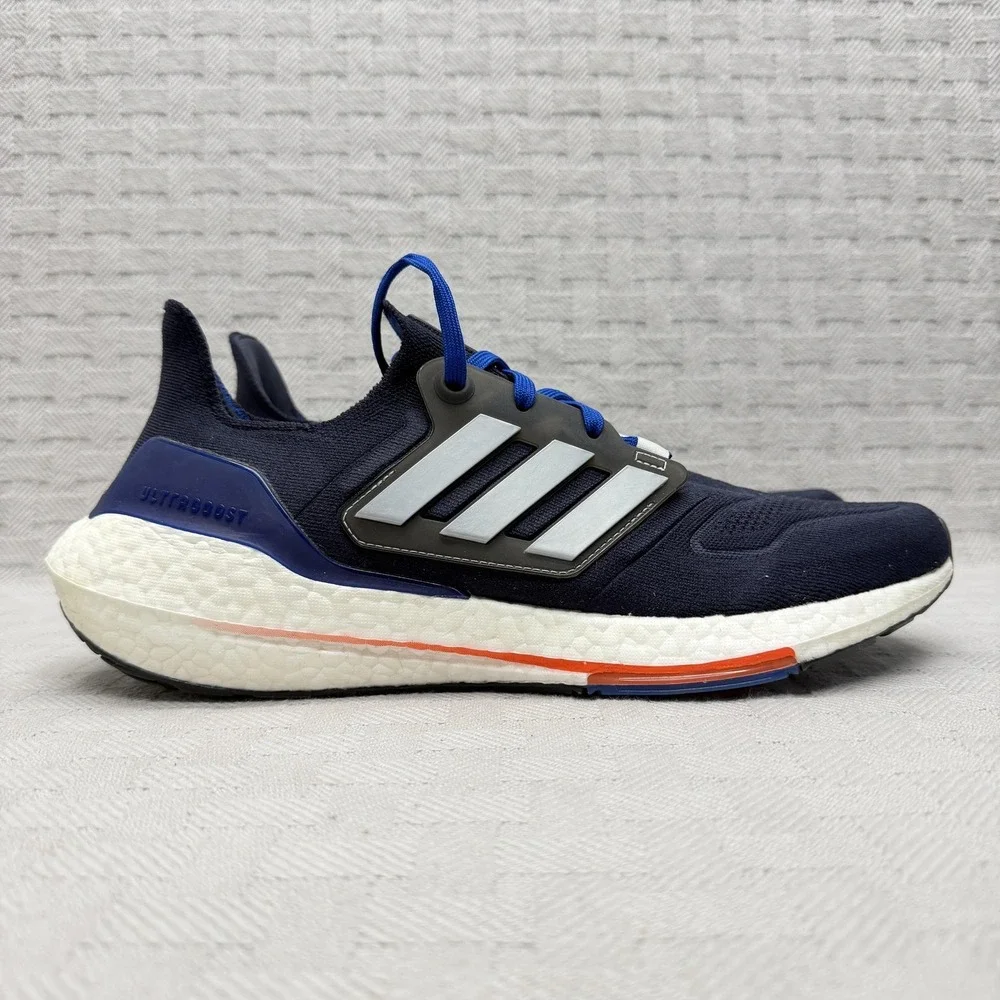 Adidas UltraBoost 22 Legend Ink Orange Shoes Mens Size 11.5 Blue Running GX6642‎